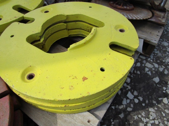 (3) John Deere Weights