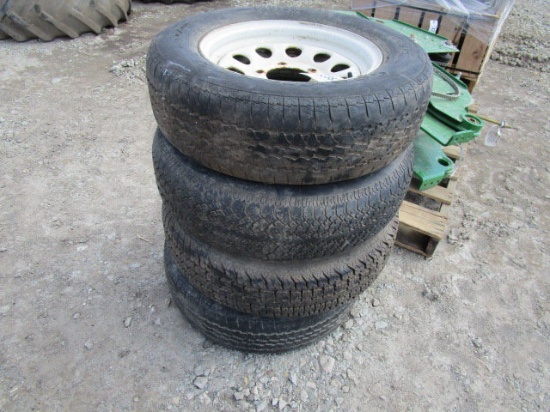 Goodyear Tires with Rims15" 5x5.5 (4)