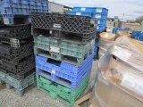(4) Plastic Pallets/Crates