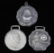 THREE INDUSTRIAL THEME ADVERTISING WATCH FOBS
