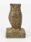 A CAST IRON ADVERTISING HOOSIER OWL PAPERWEIGHT