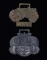 TWO J.I. CASE MACHINERY ADVERTISING WATCH FOBS