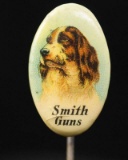 SMITH GUNS CO. CELLULOID ADVERTISING STICKPIN