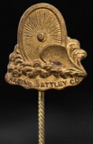 RACINE SATTLEY DES MOINES FARM MACHINERY ADVTG PIN