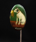 A VICTOR PHONOGRAPHS NIPPER ADVERTISING STICKPIN