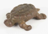 'HOOSIER' TURTLE FIGURAL ADVERTISING PAPERWEIGHT