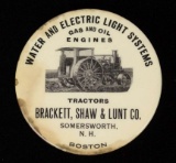 BRACKETT, SHAW & LUNT CO GAS OIL ENGINES TRACTORS