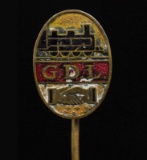 GERMAN GDL LOCOMOTIVE UNION ENAMEL STICKPIN