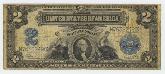 1899 TWO DOLLAR SILVER CERTIFICATE