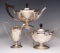 A GORHAM PLYMOUTH PATTERN STERLING SILVER TEA SET