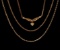 THREE 14K GOLD NECKLACE CHAINS