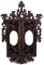 A CIRCA 1880 BLACK FOREST CARVED HANGING CABINET