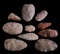 TEN PRE-HISTORIC STONE ARTIFACTS FOUND IN MISSOURI