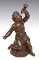 A 20TH CENTURY BRONZE SCULPTURE OF CLASSICAL PUTTO