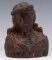 A 16TH / 17TH CENTURY CARVED WOOD BUST OF CHRIST