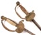 TWO FRENCH CEREMONIAL TREFOIL SWORDS