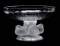 A LALIQUE 'NOGENT' FRENCH CRYSTAL COMPOTE