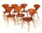 A SET OF SEVEN CHERNER SIDE CHAIRS SIGNED PLYCRAFT