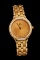 LADIES' OMEGA DEVILLE 18K GOLD WATCH WITH DIAMONDS