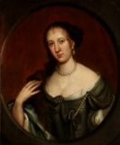 A 19TH C PORTRAIT OF BARONETESS THEOPHILIA CAMBELL
