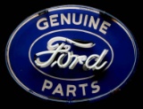 FORD GENUINE PARTS DOUBLE SIGN WITH NEON ADDED