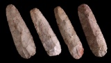 FOUR PRE-HISTORIC STONE ARTIFACTS, MISSOURI