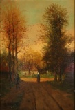 A 19TH CENT CONTINENTAL SCHOOL OIL ON PANEL