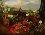 A 19TH C. AMERICAN STILL LIFE SIGNED C.B KNIGHT