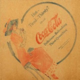 TWO CIRCA 1924 COCA-COLA RICE PAPER NAPKINS