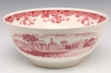 THE VAN DYKE FAMILY WEDGWOOD HARVARD PUNCH BOWL