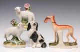 COLLECTION OF 19TH C STAFFORDSHIRE POTTERY ANIMALS