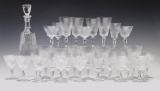 A BACCARAT CARCASSONNE PATTERN CRYSTAL SERVICE