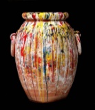 A LIVIO DE MARCHI BOUQUET OF BRUSHES CLAY POT