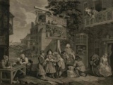 WILLIAM HOGARTH BOOK AND ENGRAVINGS CIRCA 1800