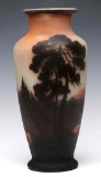 A SCENIC FRENCH CAMEO VASE SIGNED MULLER FRES