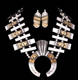 A TOMMY SINGER NAJA NECKLACE AND EARRING SET