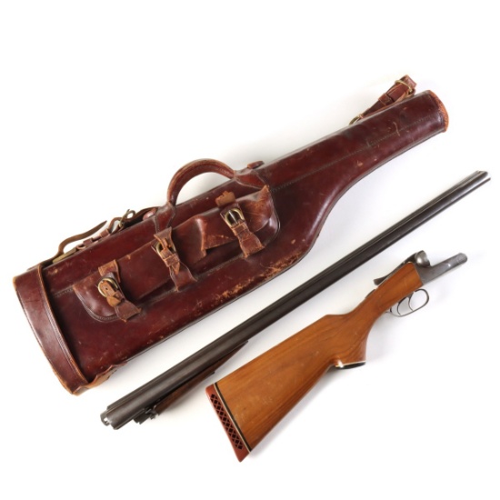 A. H. FOX 12 GAUGE DOUBLE BARREL SHOTGUN