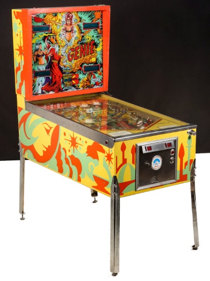 GOTTLEIB'S GENIE PINBALL GAME CIRCA 1979