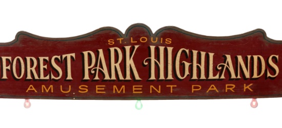 FOREST PARK HIGHLANDS AMUSEMENT PARK MARQUEE ST. LOUIS