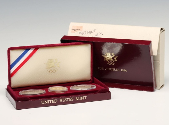 A U.S. MINT 1983-1984 OLYMPICS COMMEMORATIVE COIN SET