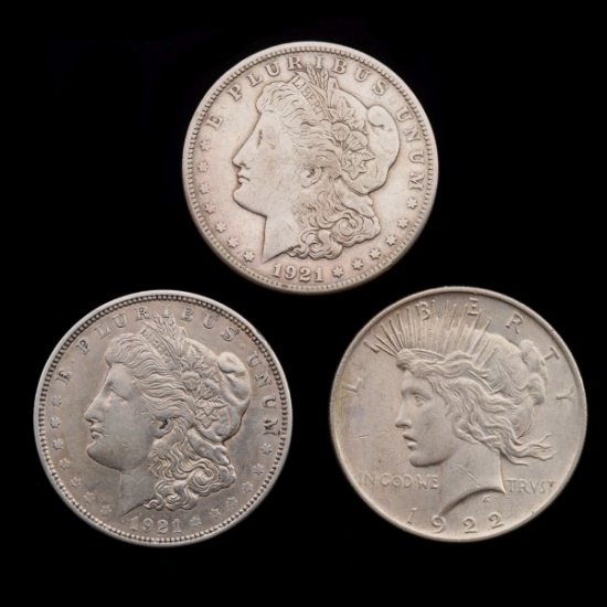 U.S. MORGAN AND PEACE SILVER DOLLARS