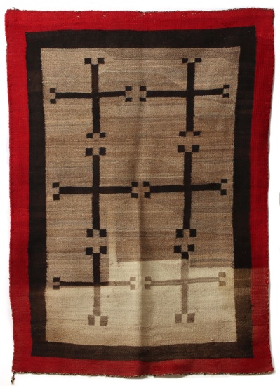 AN INTERESTING AND UNUSUAL NAVAJO RUG