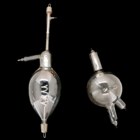 TWO UNUSUAL VINTAGE CATHODE/X-RAY TUBES