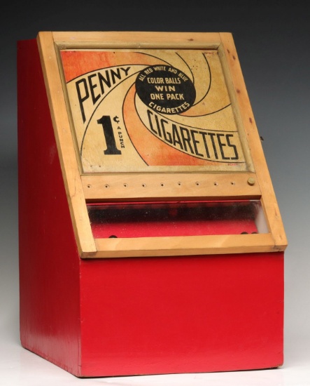 A CIRCA 1940s 'PENNY CIGARETTES' TRADE STIMULATOR