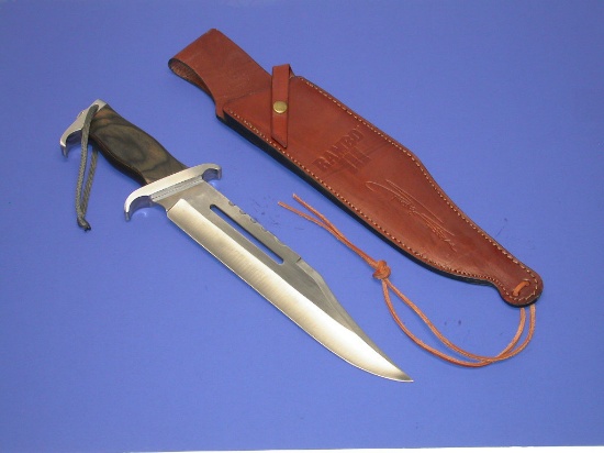 Gil Hibben's Official Rambo III Bowie with Sheath (RHK)