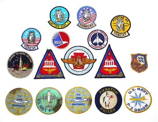 16 US Navy Squadron Patches (SJE)