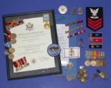 US Navy 1980s Bosun's Mate Medal and Insignia Grouping (KDC)