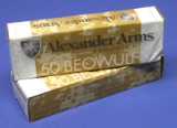Two 20-Round Boxes of Alexander Arms .50 Beowolf 300 Gr Ammunition (A)