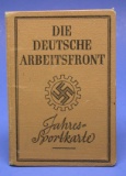 German WWII DAF Jahresportkarte Book (WDA)