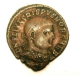 Imperial Roman Emperor Cripus Caeser Bronze Coin (JEK)